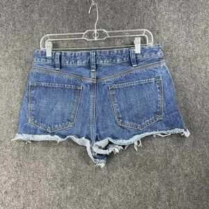 Free People Denim Shorts Women's Size 29 Cut-off Jean Distressed Raw Hem EUC